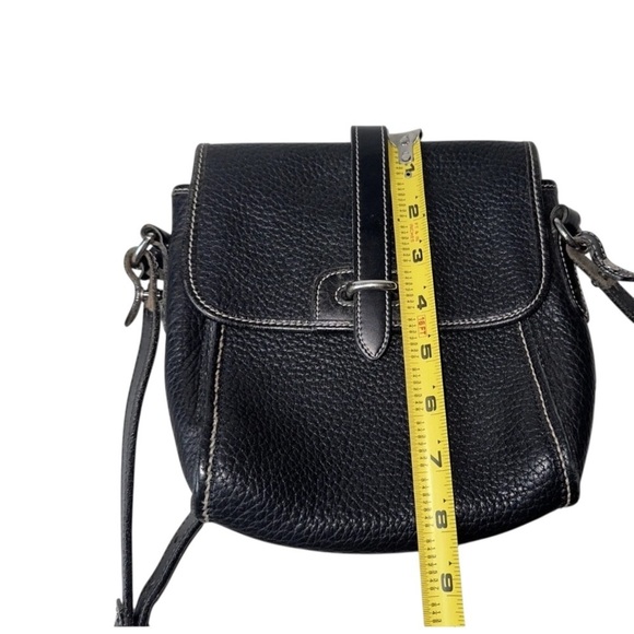 Vintage Dooney & Bourke Equestrian Crossbody Bag-Black AWL Leather - Picture 9 of 11